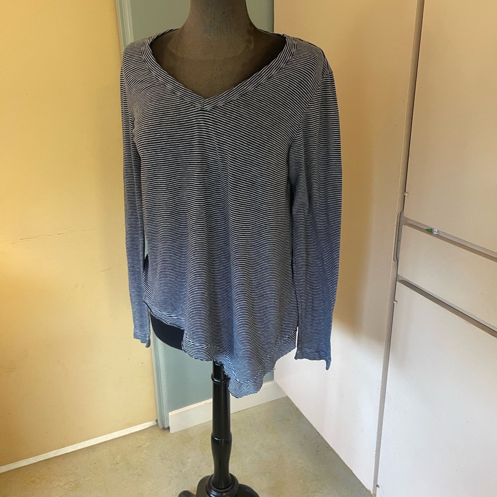 Wilt Striped Blue Women's Top large
